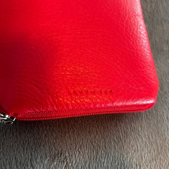Levenger Double Zip Eyeglass Case  - Red NIB - Picture 5 of 9